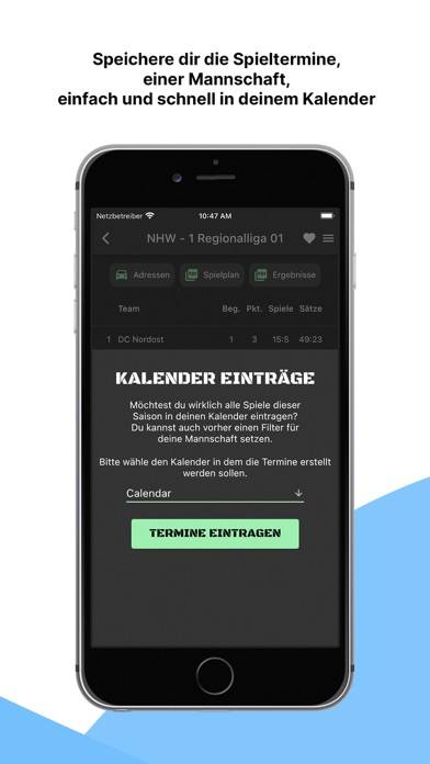 Dart Rangliste App-Screenshot