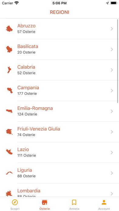 Osterie d'Italia 2022 Captura de pantalla de la aplicación #2
