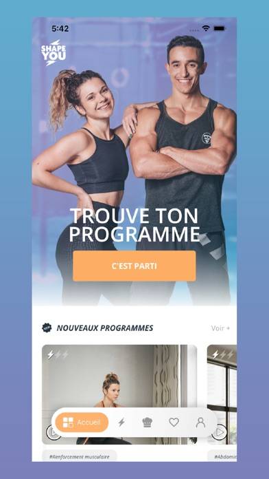 ShapeYou – Fitness, Nutrition Capture d'écran de l'application #1