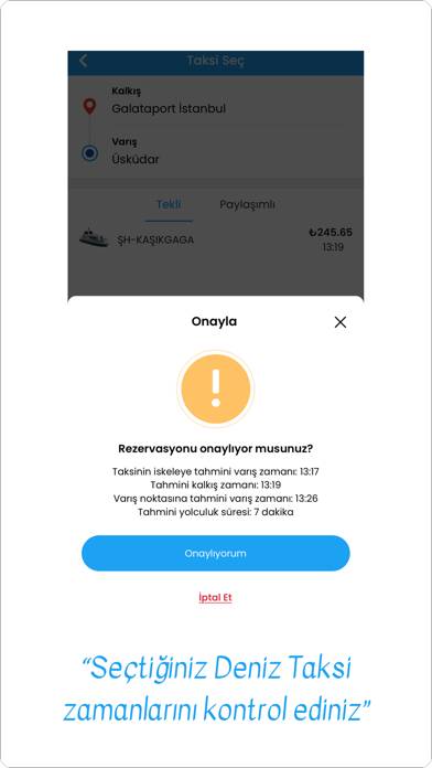 İBB Deniz Taksi App screenshot