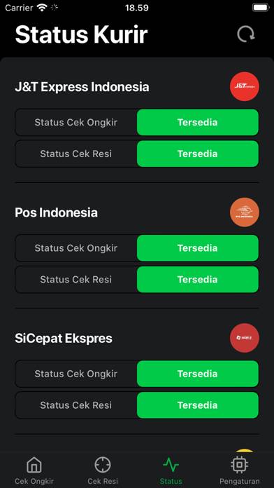 Kiriman plus Captura de pantalla de la aplicación