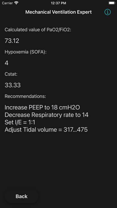 ИВЛ эксперт Скриншот приложения