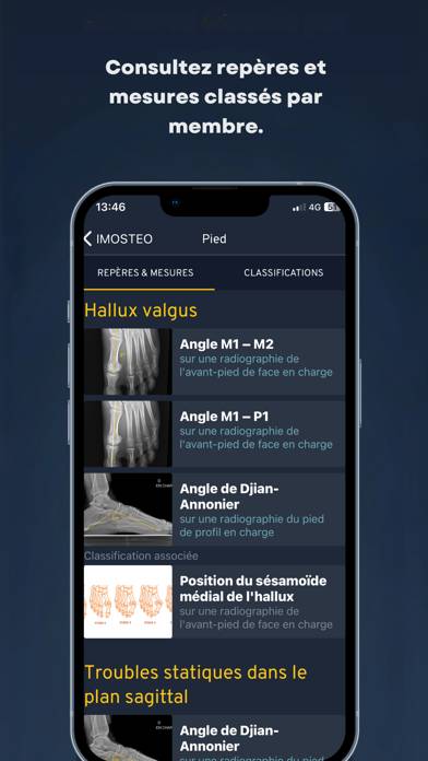 Imosteo Capture d'écran de l'application