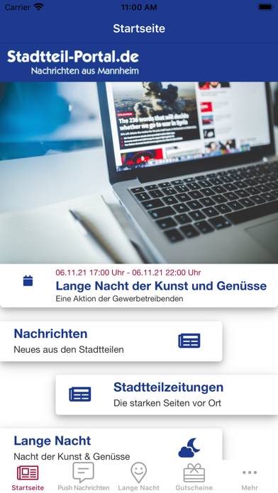 Stadtteil-Portal App-Screenshot