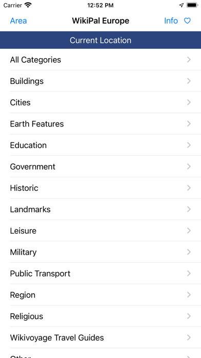 WikiPal Europe App screenshot #1