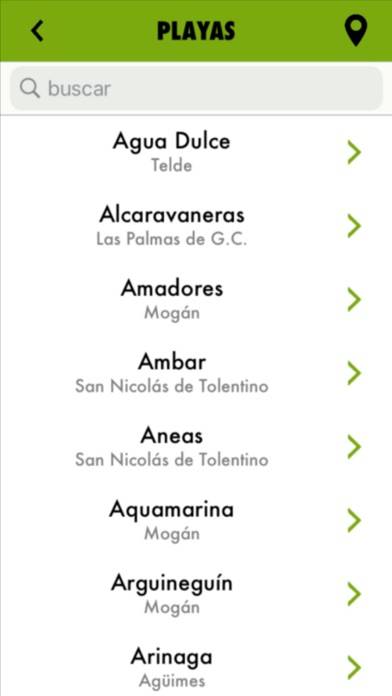PlayasGranCanaria Captura de pantalla de la aplicación