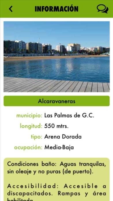 PlayasGranCanaria Captura de pantalla de la aplicación