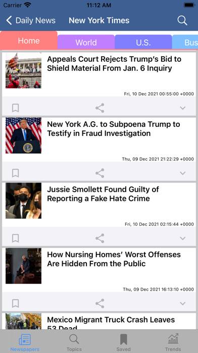 Daily News App Schermata dell'app #5