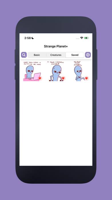 Strange Planet Stickers Captura de pantalla de la aplicación #4