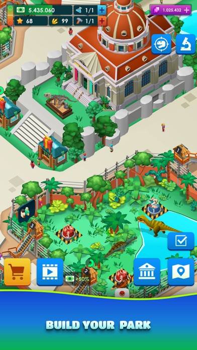 Dinosaur ParkJurassic Tycoon Captura de pantalla de la aplicación #1