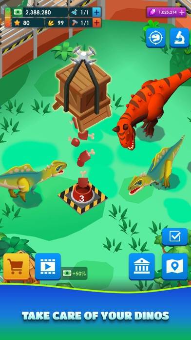 Dinosaur ParkJurassic Tycoon Capture d'écran de l'application #4