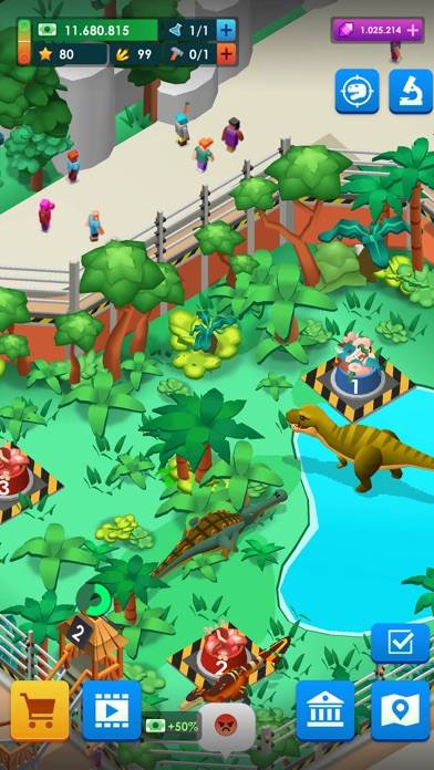 Dinosaur ParkJurassic Tycoon Captura de pantalla de la aplicación #6