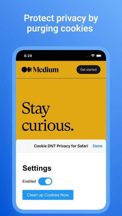Cookie DNT Privacy for Safari App screenshot #1