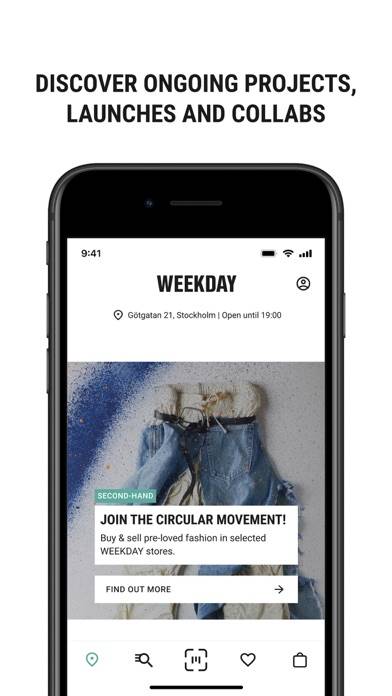 Weekday Store App skärmdump #1