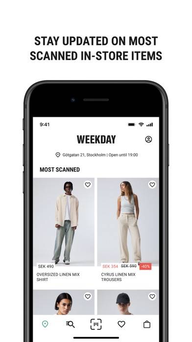 Weekday Store App skärmdump #2