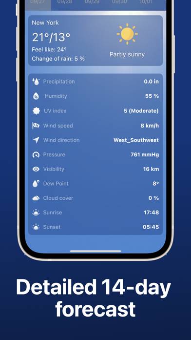 Weather Plus: Radar & Forecast App skärmdump #6