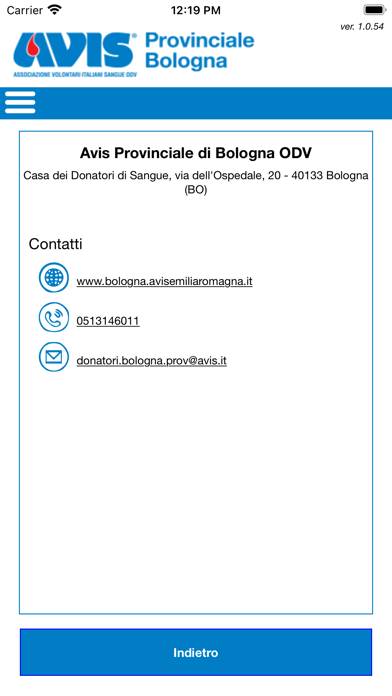 Agenda Prenotazione Bologna Schermata dell'app #3