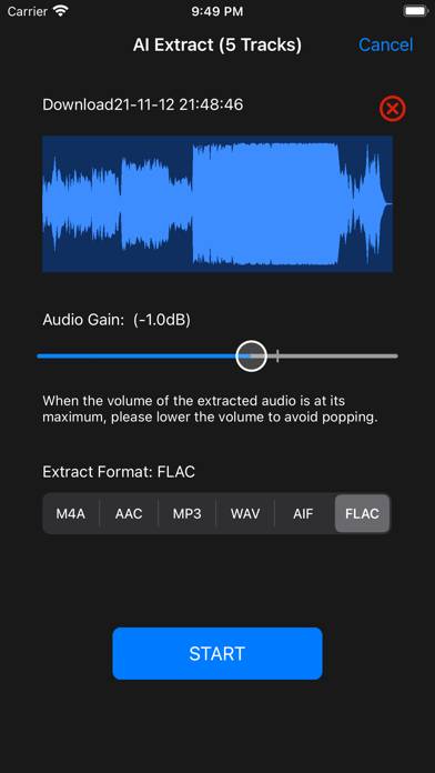 Audio Spleeter Schermata dell'app #3