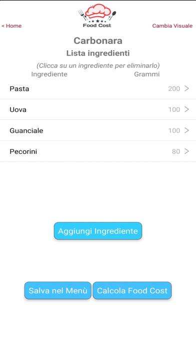 Food Cost Italia App screenshot #4