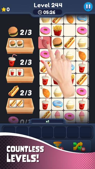 Food Match 3D: Tile Puzzle Schermata dell'app #2
