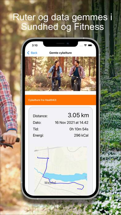 Measure your bike rides App skärmdump #4