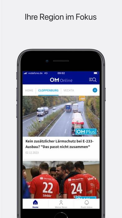 OM Online App-Screenshot