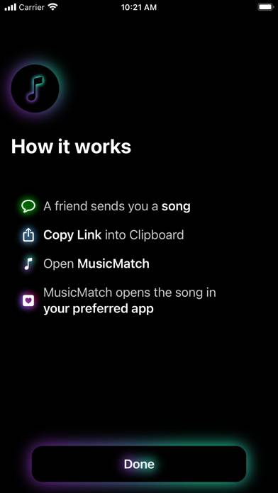 MusicMatch: Listen Anywhere App skärmdump #2