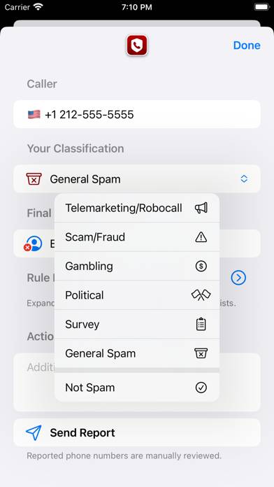 Begone: Spam Call Blocker Capture d'écran de l'application #5