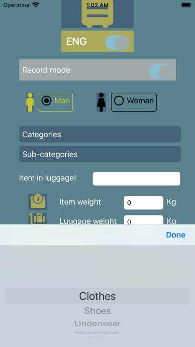 My Luggage List Capture d'écran de l'application #5