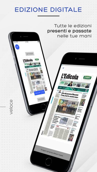 L'edicola Schermata dell'app