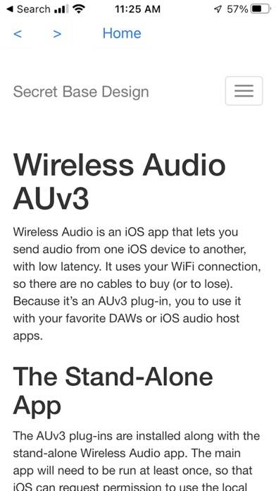 Wireless Audio AUv3 App screenshot #1