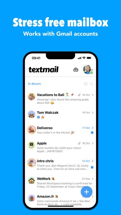 Textmail Messenger Capture d'écran de l'application #2