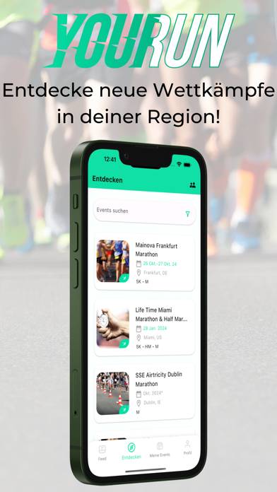Your Run – Wettkampfcommunity App-Screenshot