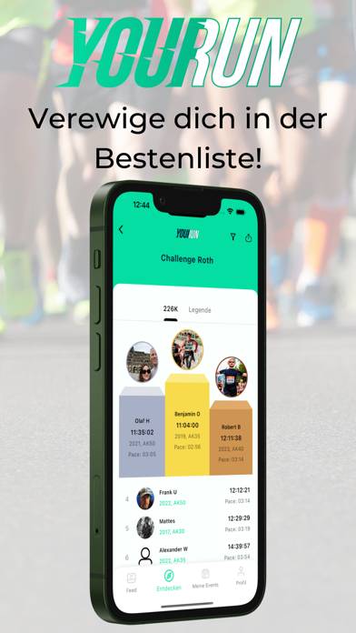Your Run – Wettkampfcommunity App-Screenshot