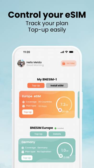 BNESIM: 5G eSIM Data profiles App screenshot #6