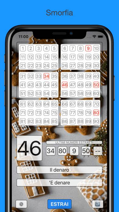 Tombola parlante schermata del gioco