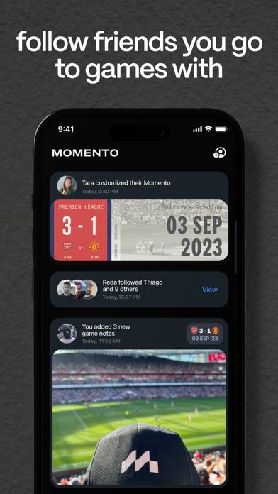 Momento: Sports Scrapbook App skärmdump #6