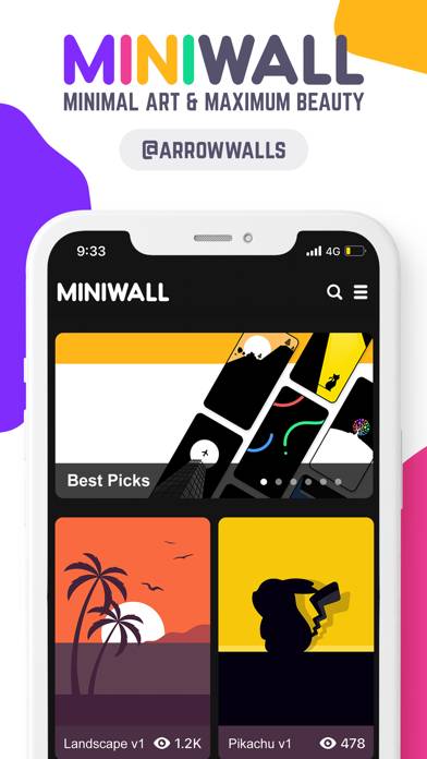 MiniWall Wallpapers App screenshot #2