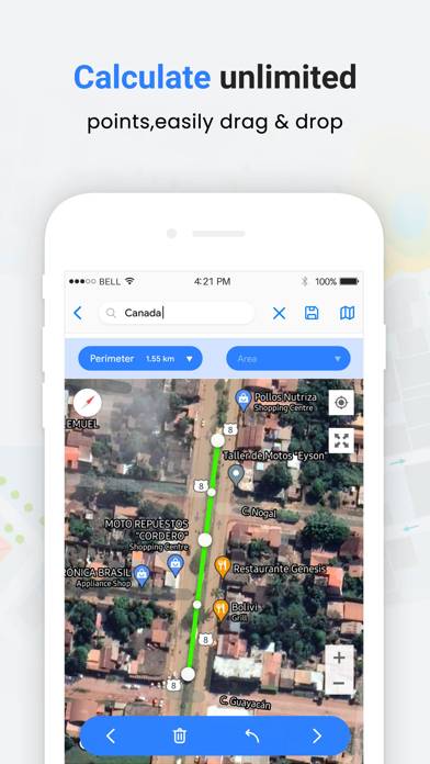 GPS Fields Area measurement Schermata dell'app #2
