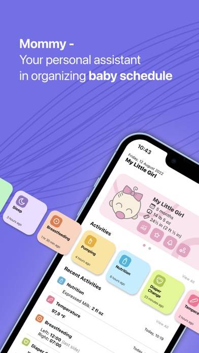 Mommy - Newborn Baby Tracker captura de pantalla
