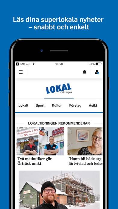 Lokaltidningen Södra Lappland App skärmdump #1