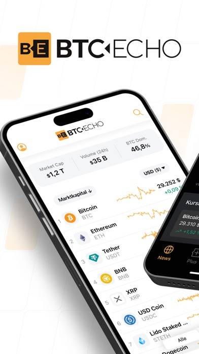 BTC-ECHO Bitcoin & Krypto News App screenshot #1