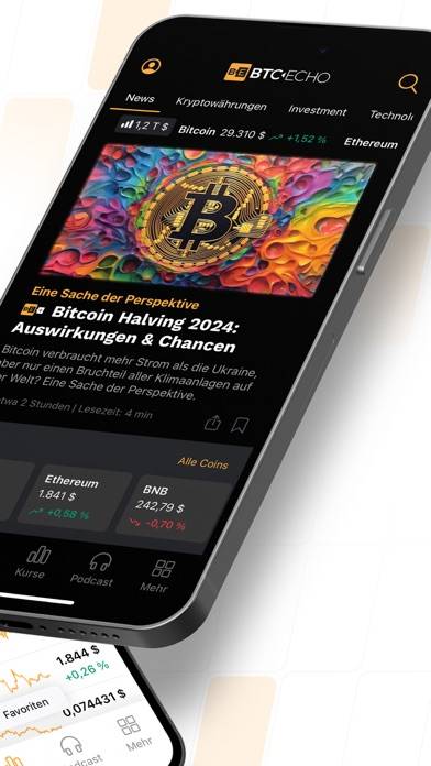 BTC-ECHO Bitcoin & Krypto News App-Screenshot