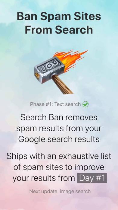 Search Ban: Filter Results Capture d'écran de l'application #1