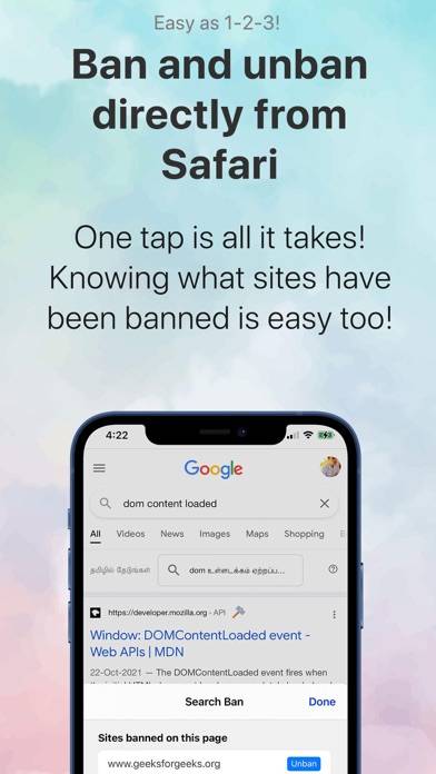 Search Ban: Filter Results Capture d'écran de l'application #4