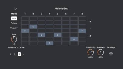 MelodyBud Generative Sequencer capture d'écran