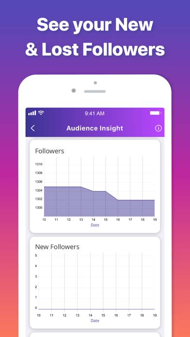 Analytics on Instagram Metrion App screenshot #3