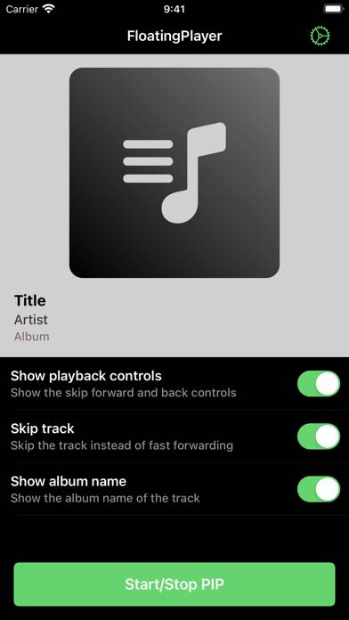 FloatingPlayer: Music Player Capture d'écran de l'application #3