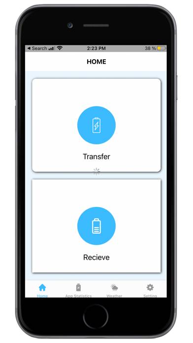 Battery Transfer / Receiver Captura de pantalla de la aplicación