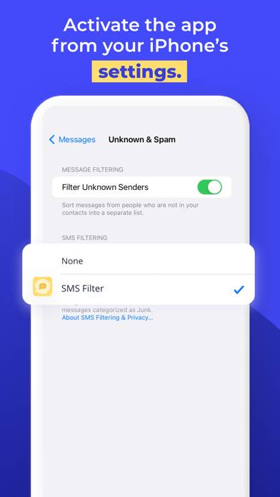 SMS Spam Filter App screenshot #2